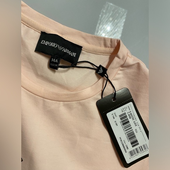 Emporio Armani teen girls pink t-shirt - Picture 6 of 10